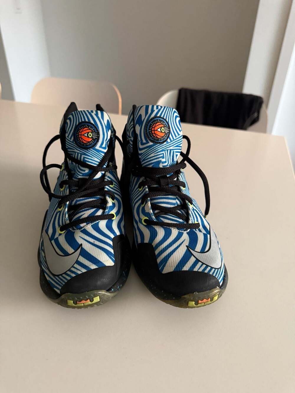 Nike LeBron 13 GS 'Blue Sky Print' 808709-101 Basketball Shoes - Picture 5 of 11